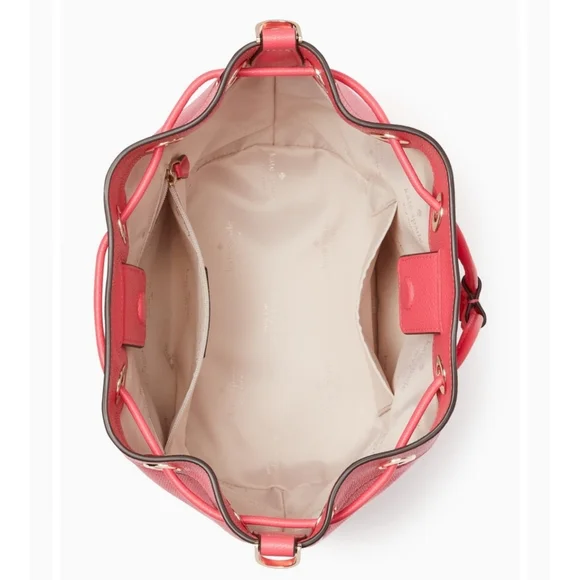 🆕️ kate spade Rosie Canvas Large Bucket Bag in color Pink Peppercorn - Picture 3 of 6